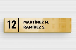 Placas Adhesivas para Buzón - Latón impreso - undefined - poli-noir - glue - es-placa-de-buzon-autoadhesiva-002-4-1747897732982
