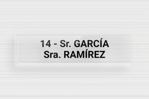 Placas Adhesivas para Buzón - Plexiglás transparente - undefined - transparent - none - es-placa-de-buzon-autoadhesiva-003-1-1747897745045