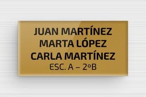Placas de Metacrilato para Buzón - Plexiglás - undefined - or-fonce-noir - none - es-placa-de-buzon-de-plexiglas-001-1-1747897492015