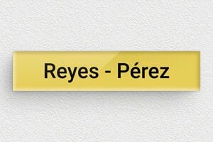 Placas de Metacrilato para Buzón - Plexiglás - undefined - or-clair-noir - none - es-placa-de-buzon-de-plexiglas-001-3-1747897501337
