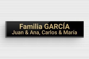 Placas de Metacrilato para Buzón - Plexiglás - undefined - noir-or - glue - es-placa-de-buzon-de-plexiglas-002-1-1747897513565