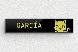 Placas de Metacrilato para Buzón - Plexiglás - undefined - noir-jaune - none - es-placa-de-buzon-de-plexiglas-002-2-1747897518013