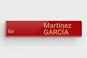 Placas de Timbre de Metacrilato - Plexiglás - undefined - rouge-or - magnetic - es-placa-de-buzon-de-plexiglas-003-4-1747897548609