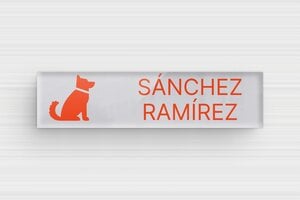Placas de Timbre de Metacrilato - Plexiglás - undefined - miroir-argent-noir - glue - es-placa-de-buzon-de-plexiglas-003-5-1747897552662