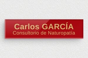 Placas de Timbre de Metacrilato - Plexiglás - undefined - rouge-or - glue - es-placa-de-buzon-de-plexiglas-005-2-1747897577536
