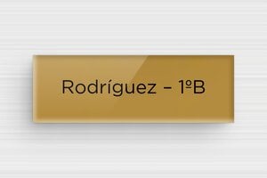 Placas de Metacrilato para Buzón - Plexiglás - undefined - or-fonce-noir - glue - es-placa-de-buzon-plexi-011-4-1747899241328