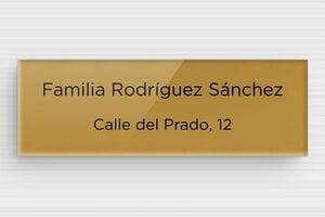 Placas para Buzón - Plexiglás - undefined - or-fonce-noir - none - es-placa-de-buzon-plexi-011-6-1747899248449