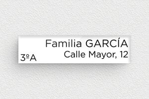 Placas para Buzón - Plexiglás - undefined - blanc-noir - none - es-placa-de-buzon-plexi-011-8-1747899253440
