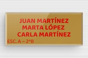 Placas de Metacrilato para Buzón - Plexiglás - undefined - or-fonce-rouge - magnetic - es-placa-de-buzon-plexiglas-001-2-1747897495155