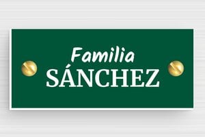 Placas Grabadas Personalizadas - PVC - undefined - vert-sapin-blanc - screws - es-placa-de-buzon-pvc-004-2-1747897665911