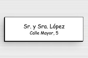 Placas Adhesivas para Buzón - PVC - undefined - blanc-noir - glue - es-placa-de-buzon-pvc-011-13-1747899208619