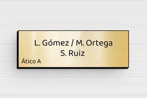 Placas Adhesivas para Buzón - PVC - undefined - or-brillant-noir - glue - es-placa-de-buzon-pvc-011-18-1747899224640