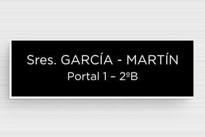 Placas para Buzón - PVC - undefined - noir-blanc - glue - es-placa-de-buzon-pvc-011-20-1747899231427