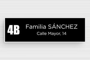 Placas de PVC para Buzón - PVC - undefined - noir-blanc - glue - es-placa-de-buzon-pvc-011-28-1747899480465