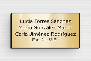 Placas para Buzón - PVC - undefined - or-brillant-noir - glue - es-placa-de-buzon-pvc-011-36-1747899506176
