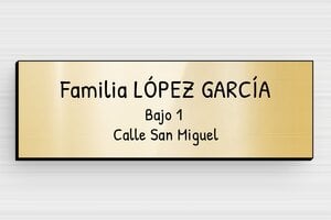Placas de Plástico - PVC - undefined - or-brillant-noir - none - es-placa-de-buzon-pvc-011-37-1747899509277