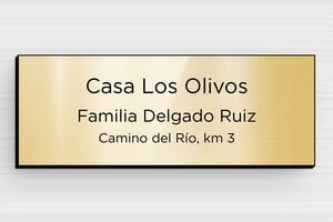 Placas de PVC para Buzón - PVC - undefined - or-brillant-noir - glue - es-placa-de-buzon-pvc-011-38-1747899512986