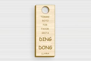 Placas de Timbre de Madera - Madera - undefined - erable - holes-only - es-placa-de-madera-para-timbre-003-5-1747879938035