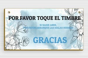 Placas de Timbre de Madera - Madera - undefined - erable - holes-only - es-placa-de-madera-para-timbre-004-2-1747879951593