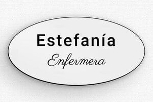 Placas Identificativas para Farmacia - Insignia PVC - Imán - undefined - gris-noir - badge - es-placa-de-nombre-001-3-1747824013173