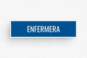 Placas Identificativas - Insignia PVC - Imán - undefined - bleu-blanc - badge - es-placa-de-nombre-014-3-1747823912753