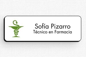 Placas Identificativas para Farmacia - Insignia PVC - Imán - undefined - custom - badge - es-placa-de-nombre-038-3-1747900059894