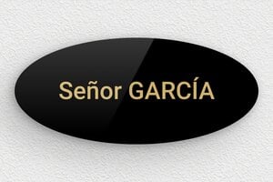 Placas para Puerta de Oficina - Plexiglás - undefined - noir-or - glue - es-placa-de-nombre-butro-035-1-1747821158467