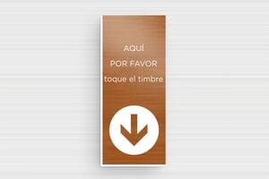 Placas de Timbre de PVC - PVC - undefined - poirier-blanc - none - es-placa-de-plastico-para-timbre-001-2-1747879965324