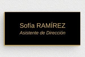 Placas para Puerta de Oficina - PVC - undefined - noir-or - glue - es-placa-de-puerta-002-0-1747821177201
