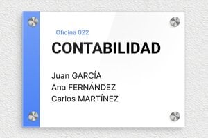 Placas para Puerta de Oficina - Plexiglás - undefined - custom - screws-caps - es-placa-de-puerta-003-1-1747821204346