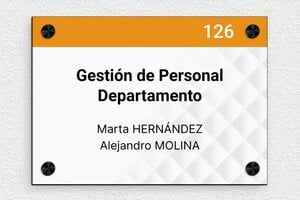 Placas para Puerta de Oficina - PVC - undefined - custom - screws-caps - es-placa-de-puerta-004-1-1747821269221