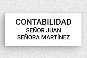 Placas para Puerta de Oficina - Plexiglás - undefined - blanc-noir - glue - es-placa-de-puerta-006-1-1747821249362