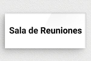 Placas para Puerta de Oficina - Placa de Puerta para Sala de Reuniones - undefined - blanc-noir - glue - es-placa-de-puerta-009-1-1747821169978