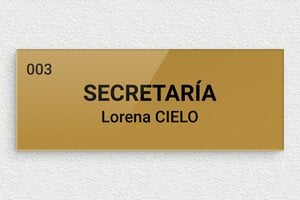 Placas para Puerta de Oficina - Plexiglás - undefined - or-fonce-noir - glue - es-placa-de-puerta-010-0-1747821259185