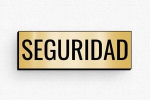 Placas Identificativas con Imán - Insignia PVC - Imán - undefined - or-brosse-noir - badge - es-placa-de-seguridad-007-3-1747824079397