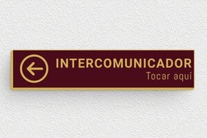 Placas de Timbre Adhesivas - Placa de timbre - undefined - bordeau-or - glue - es-placa-de-timbre-autoadhesiva-001-5-1747880098266