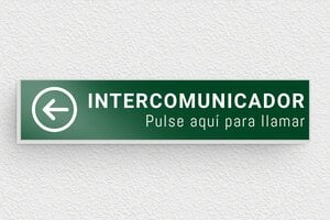Placas de Aluminio - Placa para timbre - undefined - vert-blanc - glue - es-placa-de-timbre-autoadhesiva-005-1-1747880183142