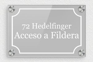 Placas con Dirección para Casa - Plexiglás - undefined - custom - screws-caps - es-placa-direccion-casa-009-1-1747822063073