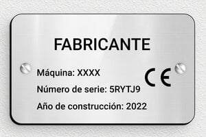 Marcadores de Cables Industriales - PVC - undefined - gris-brillant-noir - screws - es-placa-fabricante-industrial-003-1-1747819278859