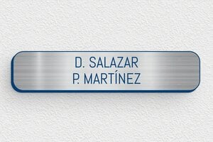 Placas de Timbre Adhesivas - PVC - undefined - acier-bleu - none - es-placa-metalica-001-6-1747899746275
