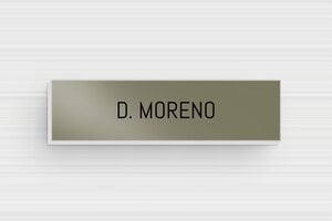 Placas de Timbre de Acero Inoxidable - Aluminio - undefined - bronze-noir - glue - es-placa-metalica-timbre-001-10-1747899756580