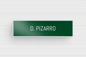 Placas de Timbre de Acero Inoxidable - Aluminio - undefined - vert-blanc - glue - es-placa-metalica-timbre-001-12-1747899760783