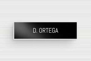 Placas de Timbre de Acero Inoxidable - Aluminio - undefined - noir-blanc - glue - es-placa-metalica-timbre-001-8-1747899751328