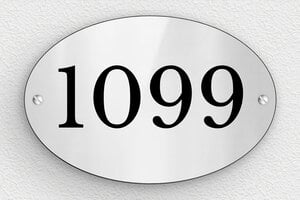 Placas de Números de Aluminio - PVC - undefined - gris-brillant-noir - screws - es-placa-numero-casa-acero-inoxidable-001-3-1747897994909