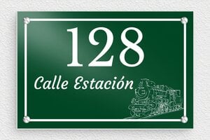Placas de Números de Aluminio - Aluminio - undefined - vert-blanc - screws - es-placa-numero-casa-acero-inoxidable-002-2-1747898011274
