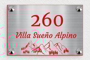 Placas de Acero Inoxidable - PVC - undefined - acier-rouge - screws-caps - es-placa-numero-casa-acero-inoxidable-003-2-1747898035179