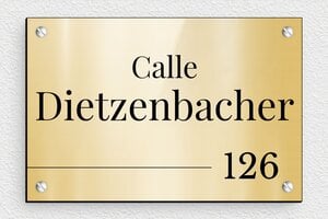 Placas de Plástico - PVC - undefined - or-brillant-noir - screws - es-placa-numero-casa-acero-inoxidable-003-3-1747898043529