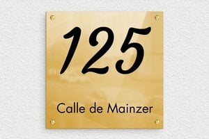 Placas de Números de Aluminio - Latón - undefined - poli-noir - screws - es-placa-numero-casa-acero-inoxidable-003-4-1747898049324