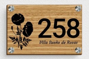 Placas de Números de Madera - Madera - undefined - chene - screws-spacer - es-placa-numero-casa-madera-001-2-1747898081273