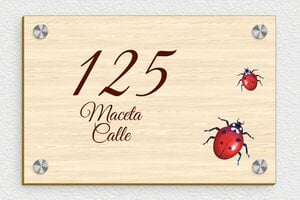 Placas de Números de Madera - Madera - undefined - erable - screws-caps - es-placa-numero-casa-madera-002-5-1747898118020